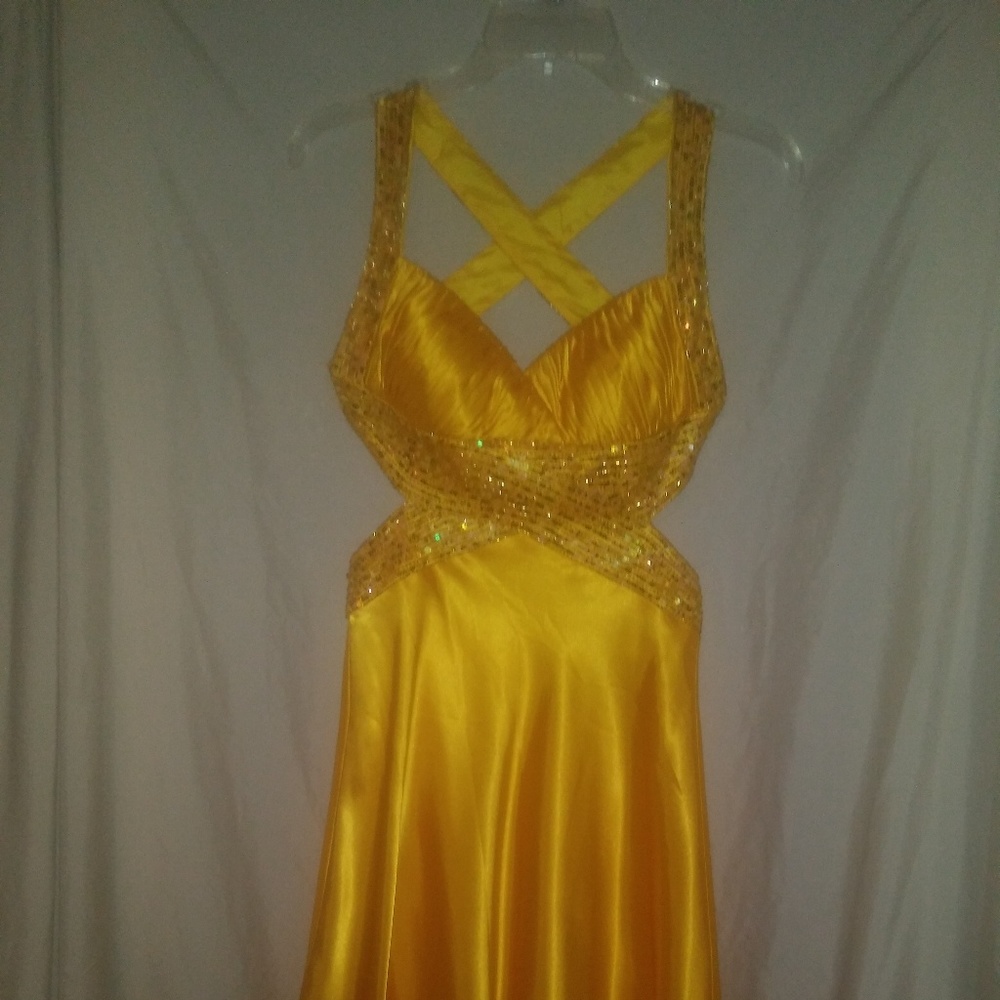 Dave and Johnny vintage salsa gown